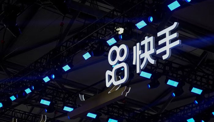 The logo of online video service operator Kuaishou Technology is seen at the China Digital Entertainment Expo and Conference, also known as ChinaJoy, in Shanghai, China July 30, 2021. Reuters