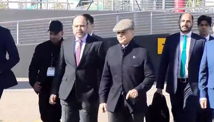 Prime Minister Shehbaz Sharif departs for New York from London, on September 22, 2025. — Radio Pakistan