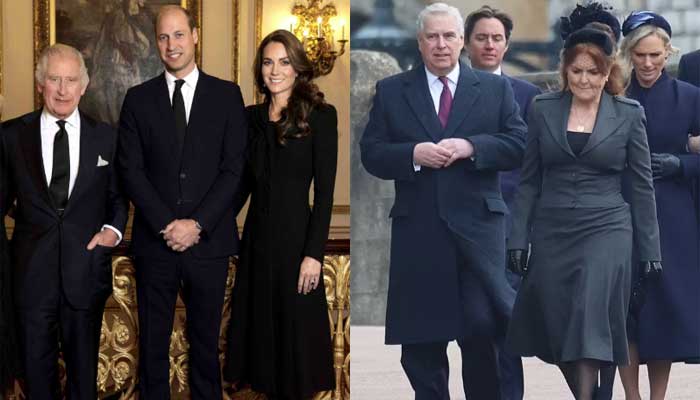 Andrews movements near William and King Charles draw scrutiny as Kate looks on
