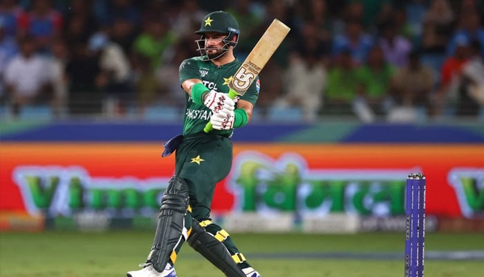 Pakistan opener Sahibzada Farhan in action during Asia Cup Super Four clash against India at Dubai International Cricket Stadium, Dubai, United Arab Emirates, September 23, 2025. — AFP