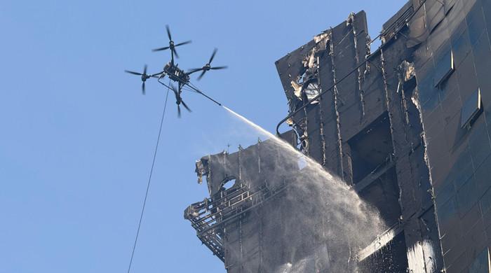 WATCH: ‘Shaheen’ drones used to extinguish fire in Dubai