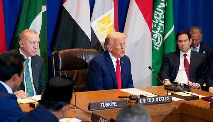 US President Donald Trump meets Muslim leaders on the sidelines of the UN General Assembly in New York on September 24, 2025. — Reuters