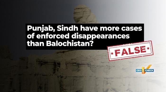 Fact-check: Punjab and Sindh do not have more cases of enforced disappearances than Balochistan