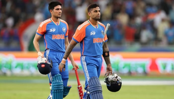 Indias captain Suryakumar Yadav and opener Shubman Gill, Dubai International Cricket Stadium, Dubai, United Arab Emirates, September 10, 2025. — Reuters