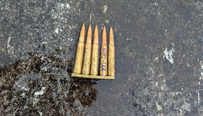 ANTI-ICE written on an unused bullet, fired on an Immigration and Customs Enforcement field office in Dallas. —X@FBIDirectorKash