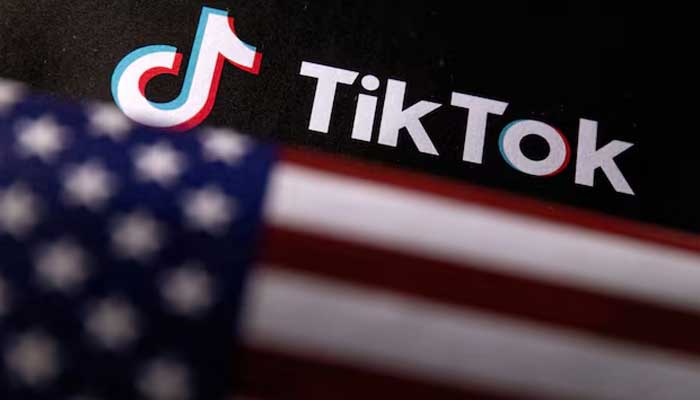 US flag and TikTok logo are seen in this illustration taken, June 2, 2023. — Reuters
