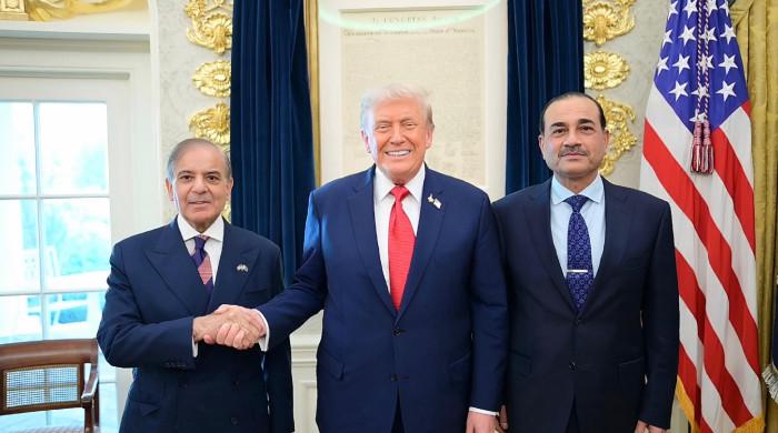 PM Shehbaz, US President Trump hold rare meeting at White House