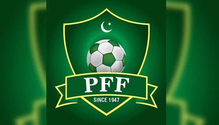 This picture shows Pakistan Football Federations logo. — Reporter