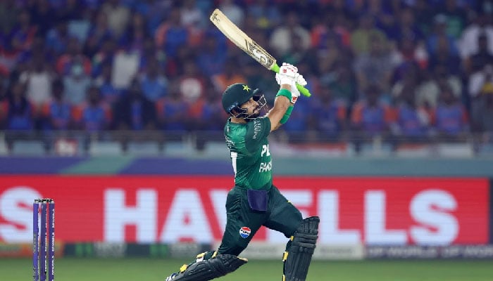 Pakistans Sahibzada Farhan plays a shot during the ACC Mens T20 Asia Cup 2025 final against India at the Dubai International Cricket Stadium in Dubai on September 28, 2025. — ACC