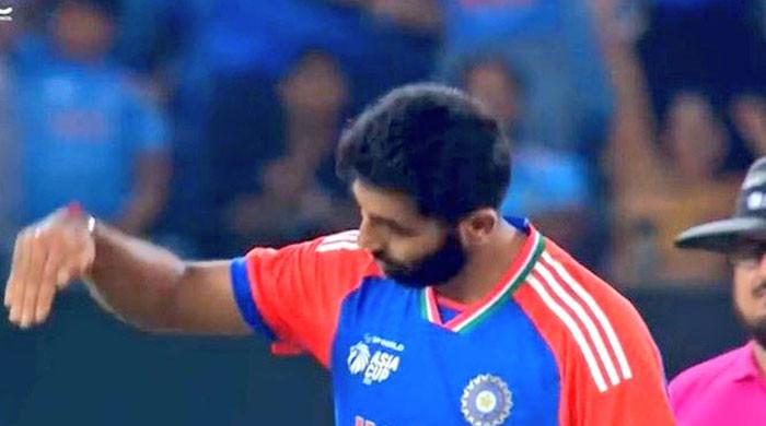Asia Cup final: Jasprit Bumrah trolled for ‘jets-down’ celebration