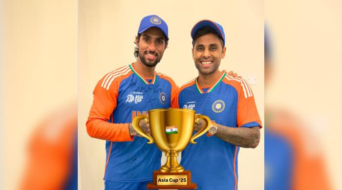 Indian cricketers mocked for posting ‘fake Asia Cup trophy’ photos online