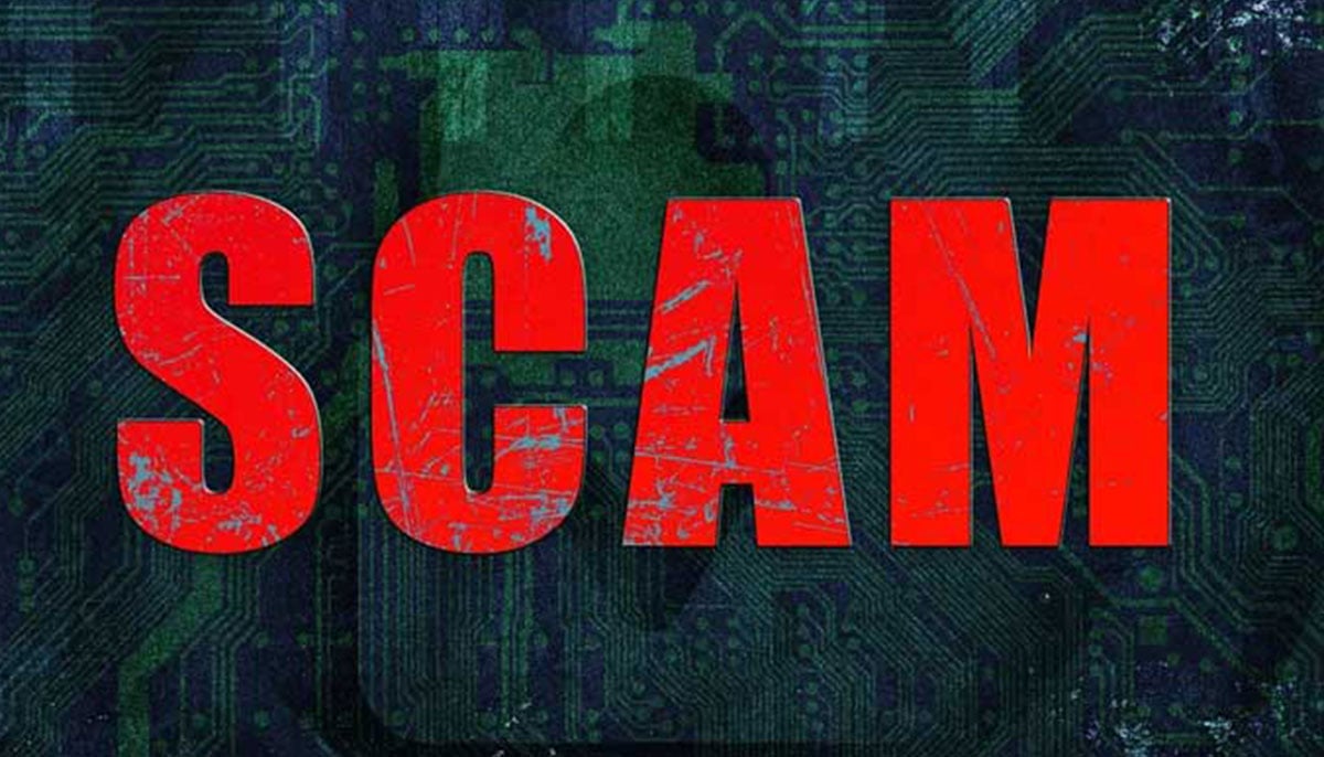 An illustration showing Scam written against the backdrop of an electronic circuit board. — Pixabay
