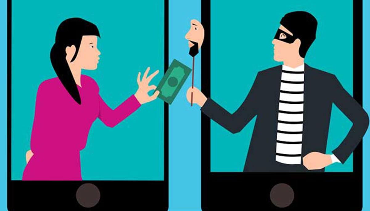 An illustration showing a person using a false identity for a digital scam. — Pixabay