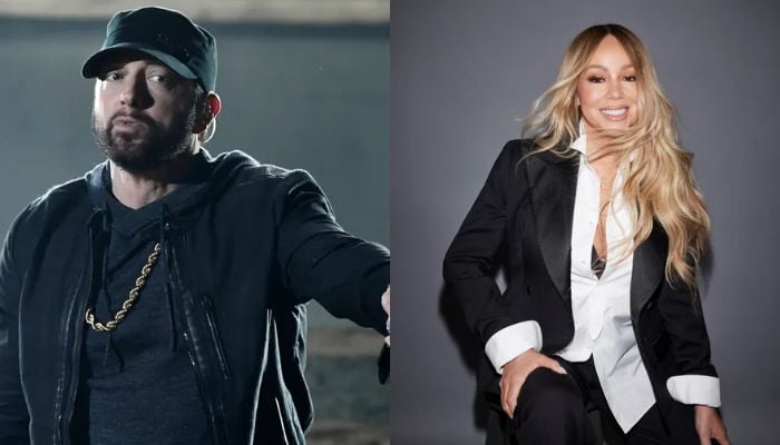 Mariah Carey reacts to her long feud with Eminem