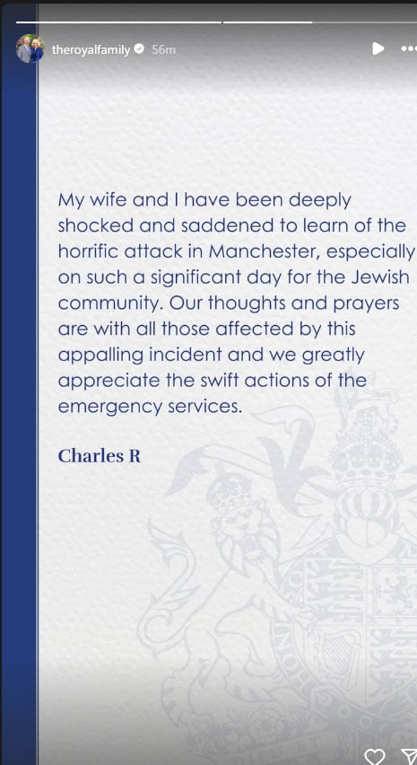 King Charles releases a strong statement on shocking and saddening news
