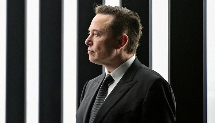 Elon Musk attends the opening ceremony of the new Tesla Gigafactory for electric cars in Gruenheide, Germany, March 22, 2022. — Reuters