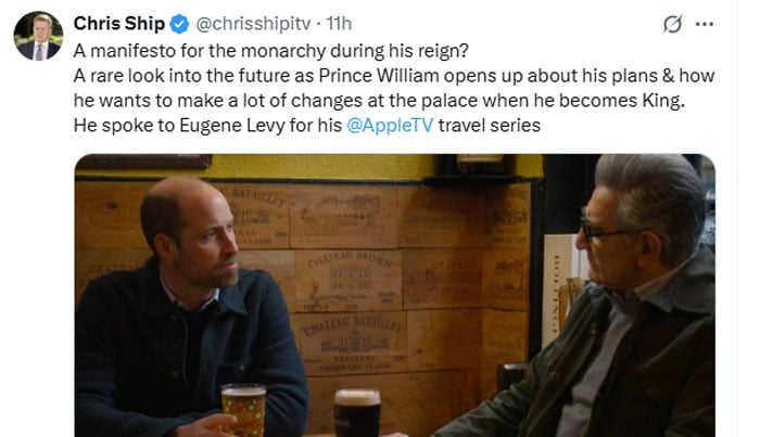 Prince William reveals manifesto for monarchy during his reign?