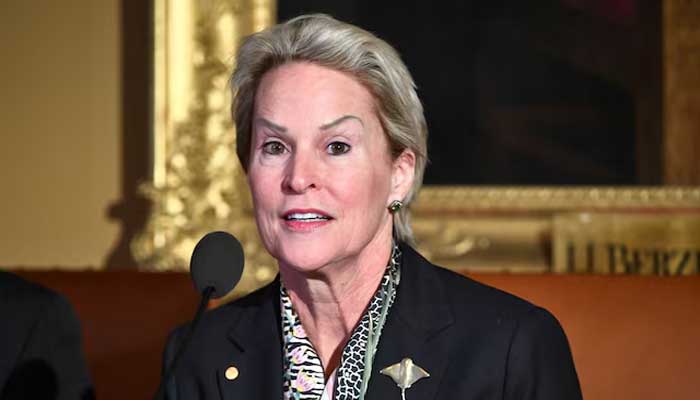 Professor Frances H Arnold, Nobel Prize laureate in chemistry attends a news conference at the Royal Academy of Science in Stockholm, Sweden, December 7, 2018. — Reuters