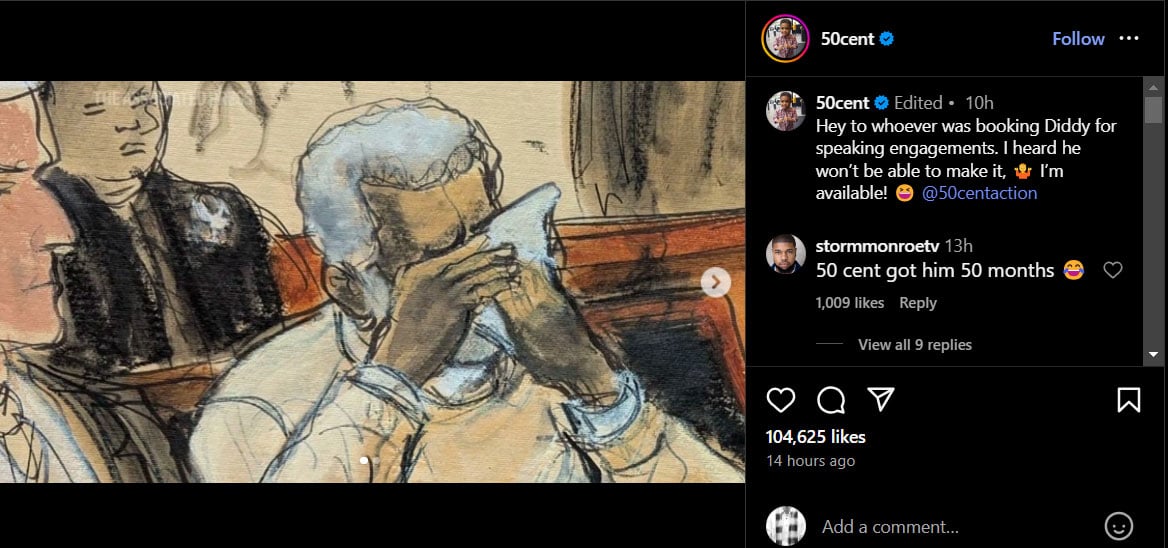 50 Cent trolls yet another rap artist on social media