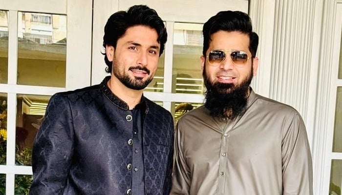An undated picture of Pakistan cricketer Abrar Ahmed. — X