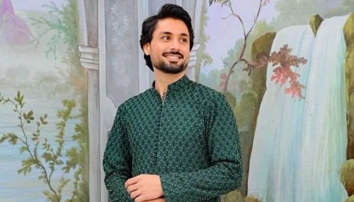 An undated picture of Pakistan cricketer Abrar Ahmed. — X