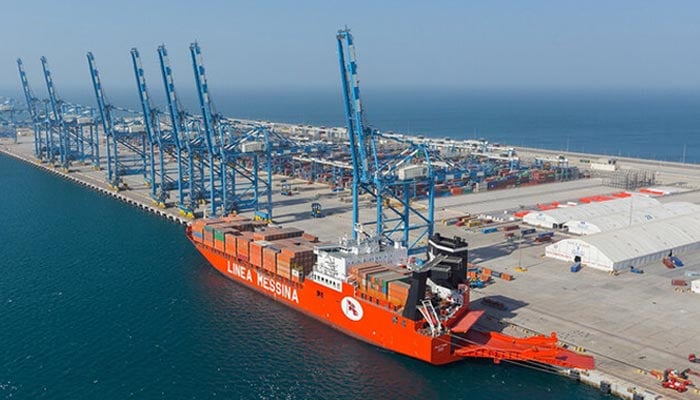 This undated photo shows a general view of Gwadar port. — APP