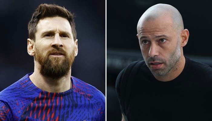 This collage of picture shows Argentine superstar Lionel Messi (left) and Inter Miami coach Javier Mascherano. — Reuters/File