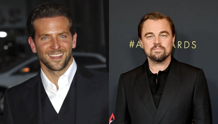 Photo: Leonardo DiCaprio sulking as  Bradley Cooper maintains distance: Source