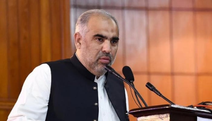 Pakistan Tehreek-e-Insaf (PTI) leader Asad Qaiser in this undated photo- Radio Pakistan/File
