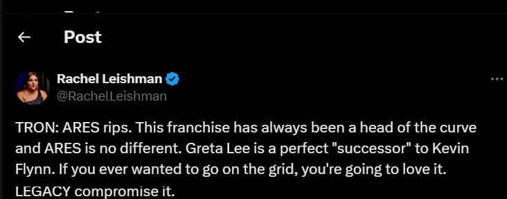 Critics get honest about Tron: Ares
