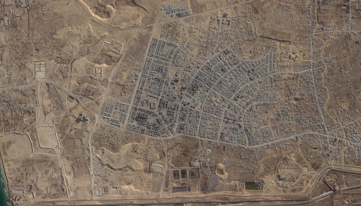 Satellite image shows Rafah during the war, September 30, 2025. — Reuters