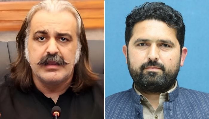 KP Chief Minister Ali Amin Gandapur (left) and PTI MPA Sohail Afridi — INP/KP Assembly/File
