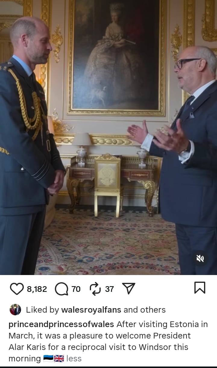 Prince William welcomes foreign leader to Windsor Castle