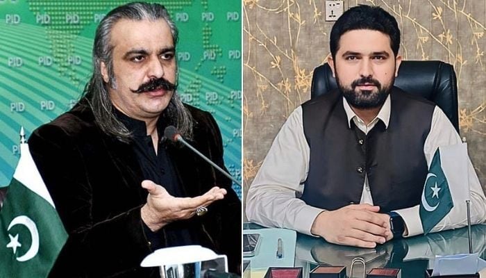 A collage of PTI leaders Ali Amin Gandapur and Sohail Afridi. — APP, Meta@Muhammad Sohail Afridi