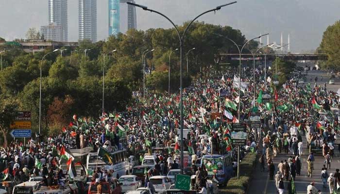 TLP supporters pictured during a rally in Islamabad. — AFP/File