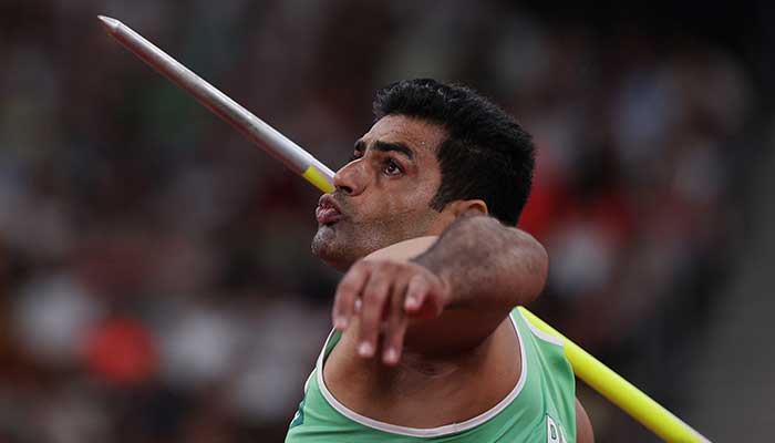 Pakistans Arshad Nadeem in action during the World Athletics Championships Tokyo 2025 at the Japan National Stadium, Tokyo, Japan, on September 18, 2025. — Reuters