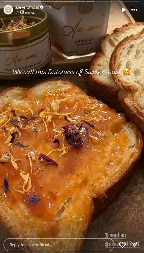 Duchess of Sussex Toast earns Meghan Markles seal of approval