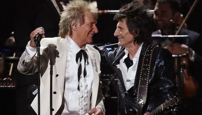 Rock legends Ronnie Wood, Rod Stewart are back in the studio