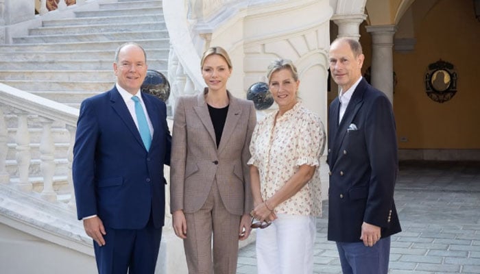 Duchess Sophie meets Princess Charlene