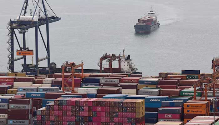 A cargo ship carrying containers approaches towards the Yantian port in Shenzhen, Guangdong province, China April 17, 2025. — Reuters