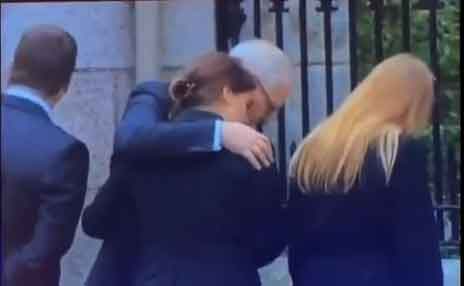 Screengrab of the video featuring Prince Andrew and Princess Eugenie