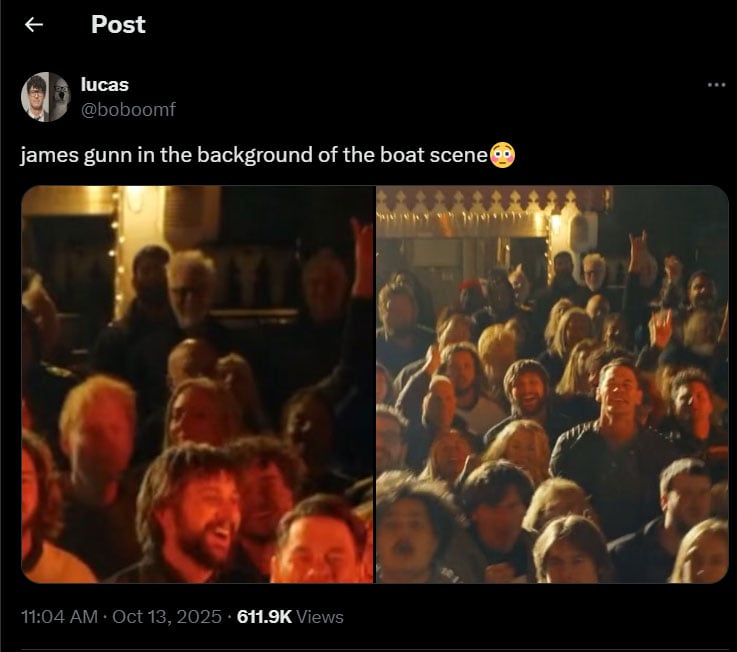 James Gunn shares cameo in Peacemaker was his idea