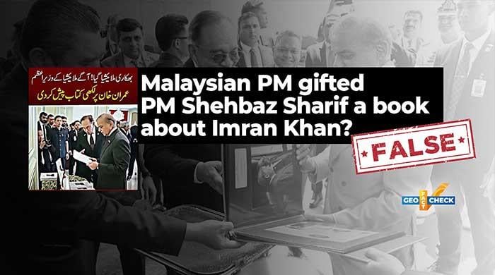 Fact-check: False claim that Malaysian PM gifted PM Shehbaz a book about Imran Khan