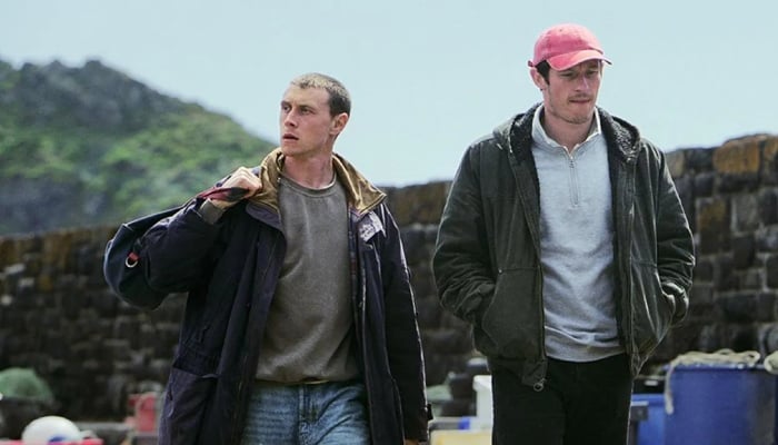 Photo: Callum Turner and George MacKay as Cornish fishermen in Rose of Nevada