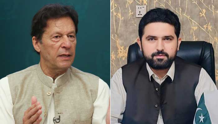 Former prime minister Imran Khan and newly elected KP chief minister Sohail Afridi. — Reuters/facebookofficalpage/File