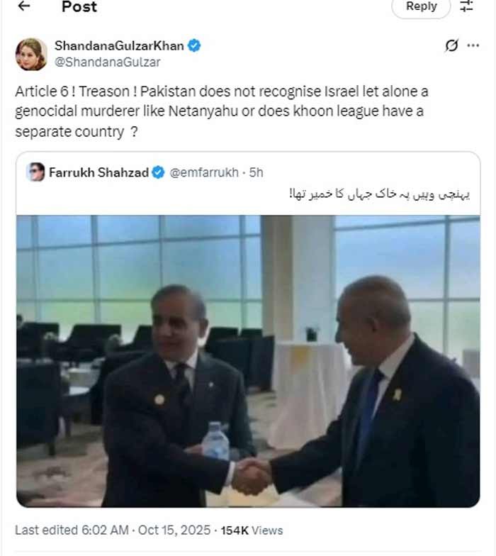 Fact-check: PM Shehbaz Sharif did not meet Israeli Prime Minister Netanyahu during Egypt summit