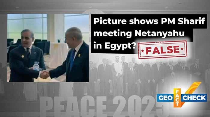 Fact-check: PM Shehbaz Sharif did not meet Israeli Prime Minister Netanyahu during Egypt summit