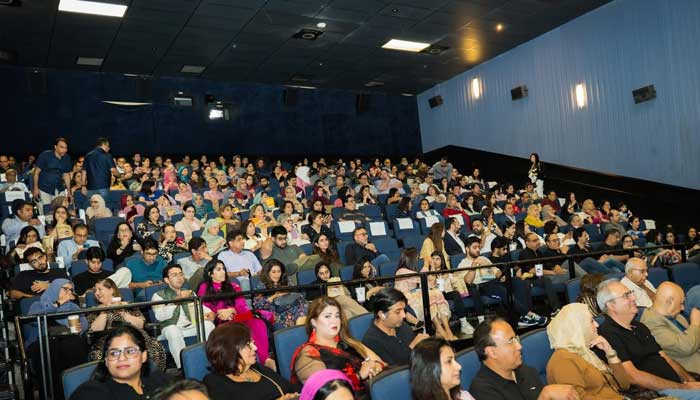 People attend the screening of movie Deemak in Houston, US. — Reporter