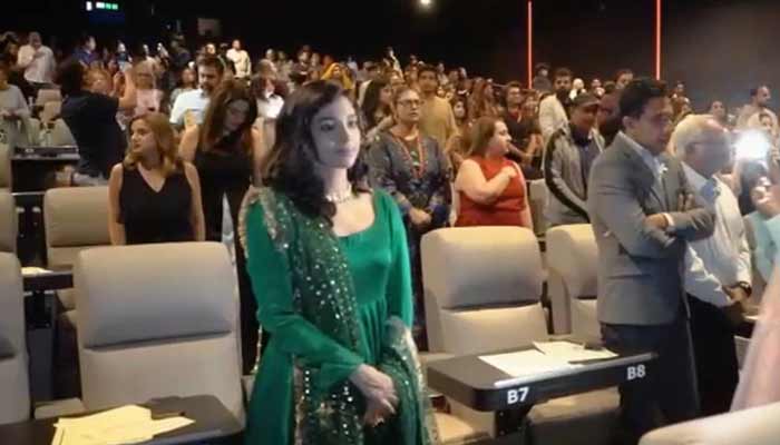 Deemak actress Sonya Hussyn attend movies screening in Houston, US. — Reporter