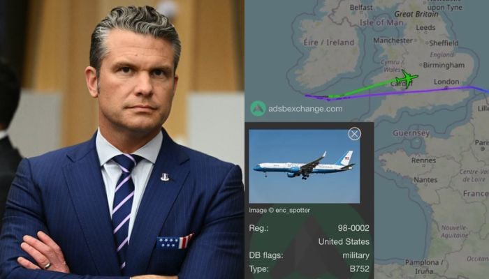 US Secretary of War’s plane makes emergency landing in UK after mid-air scare
